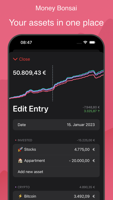 Money Bonsai Net Worth Tracker screenshot 4