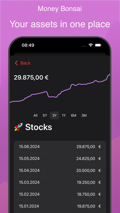 Money Bonsai Net Worth Tracker screenshot 3