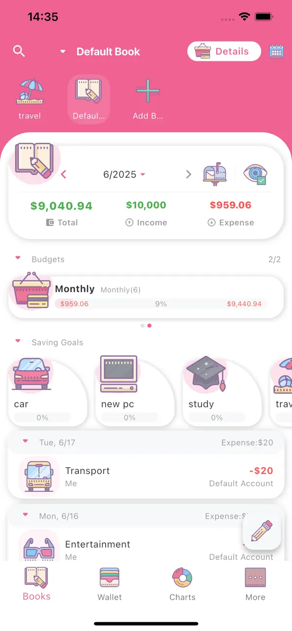 Money+ Cute Expense Tracker screenshot 6