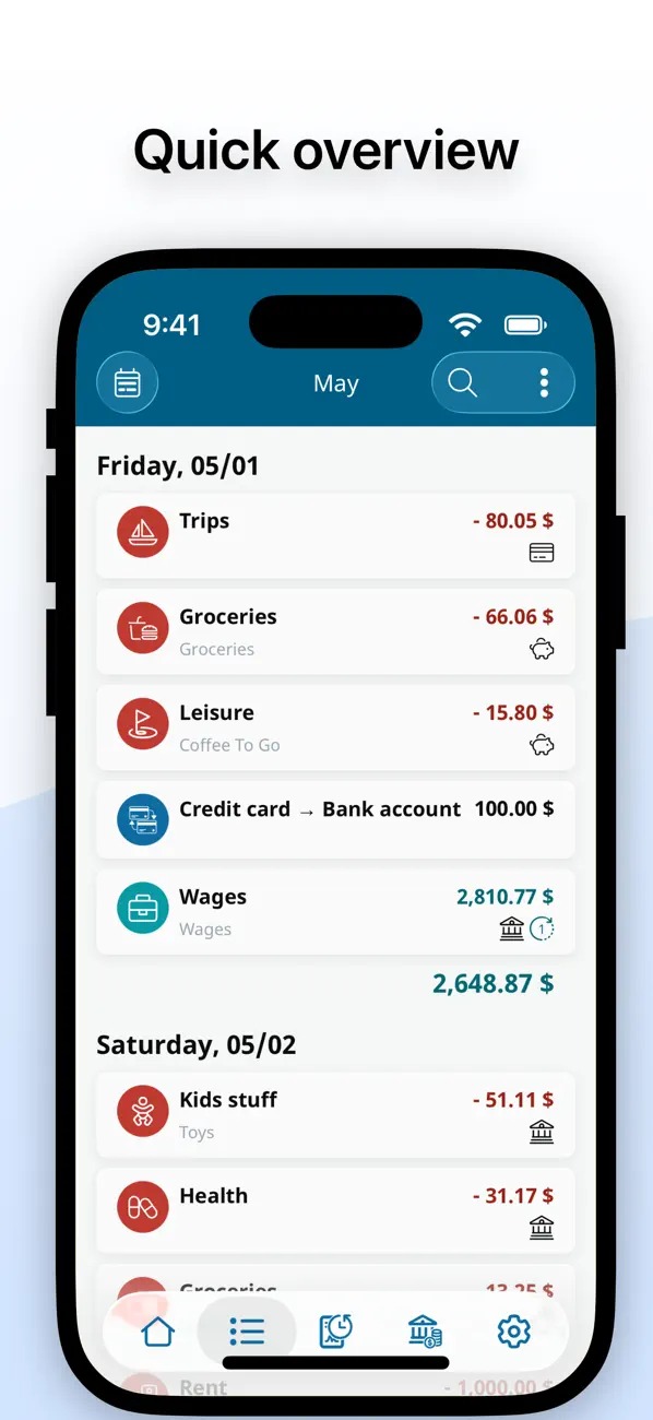 MoneyControl Spending Tracker screenshot 3