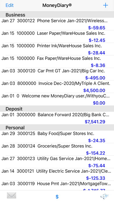MoneyDiary® screenshot 1