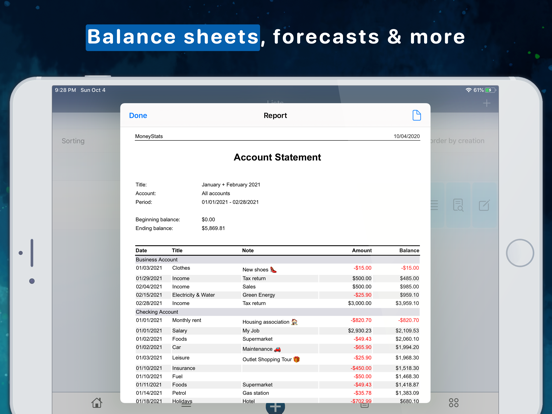 MoneyStats - Budget Planner screenshot 3