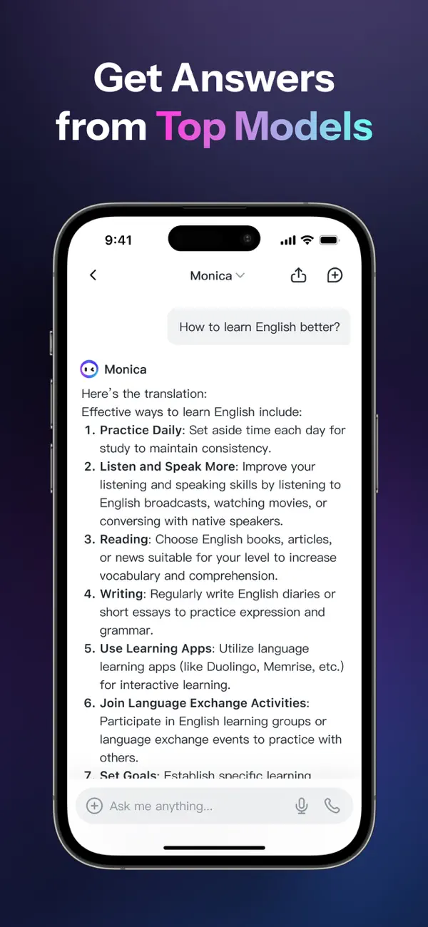 Monica AI: Ultimate AI Assist screenshot 4