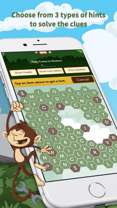 Monkey Wrench - Word Search screenshot 1
