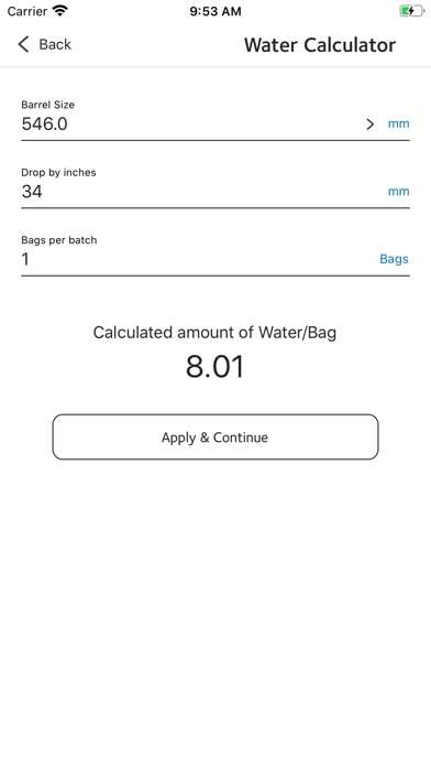 Monokote® Yield Calc screenshot 2