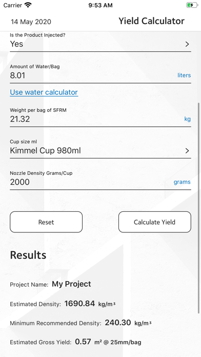 Monokote® Yield Calc screenshot 1