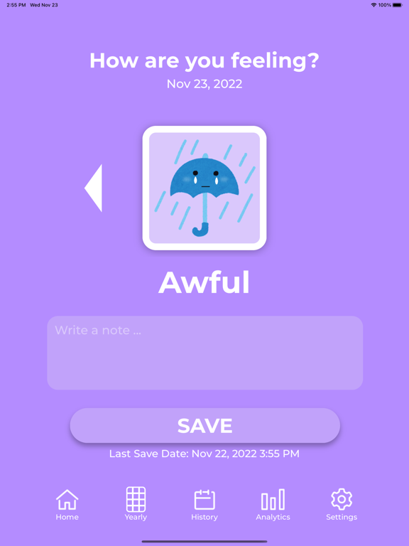 Mood-Tracker screenshot 1