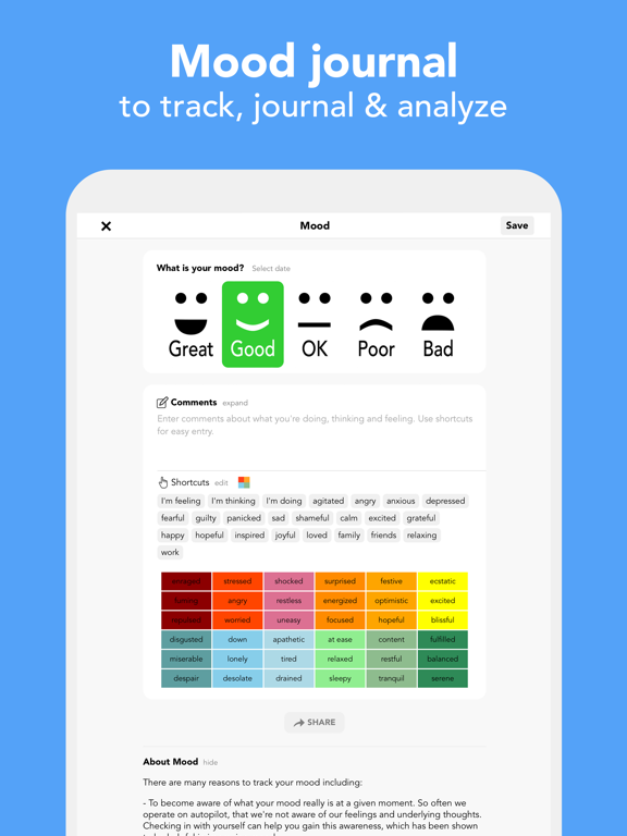 Moodfit: Mental Health Tools screenshot 8