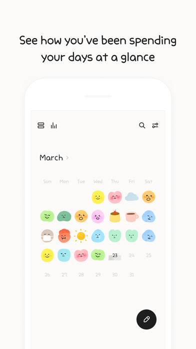 Moodie - Mood Diary With Lock screenshot 5