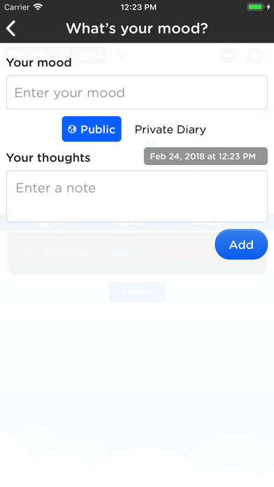 Moodtrack Social Diary screenshot 3