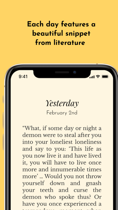 moonlit: Daily Literature screenshot 1