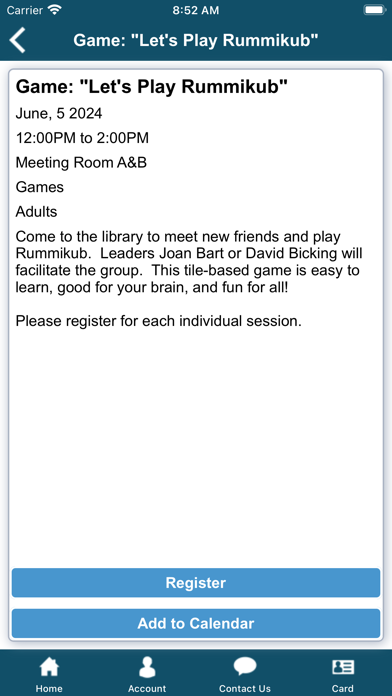 Moorestown Library screenshot 2