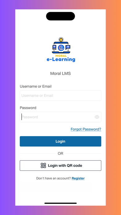 Moral LMS screenshot 2