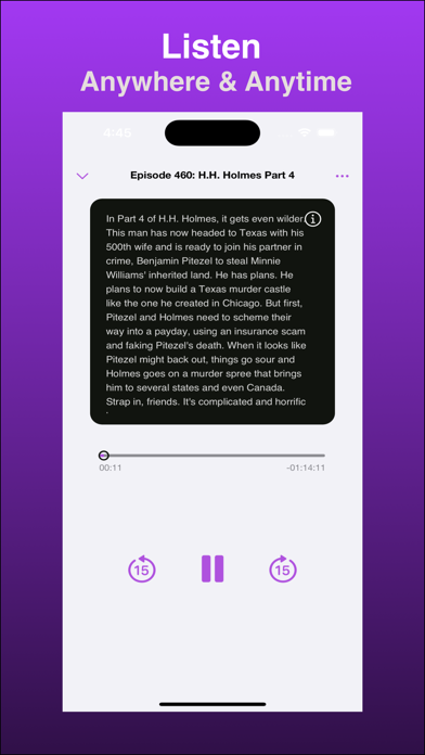 Morbid: True Crime Podcast App screenshot 2