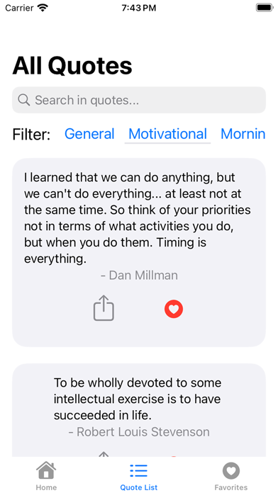 Morning Dose - Daily Quotes screenshot 2