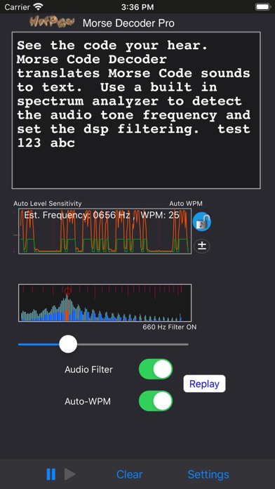 Morse Decoder Pro screenshot 1