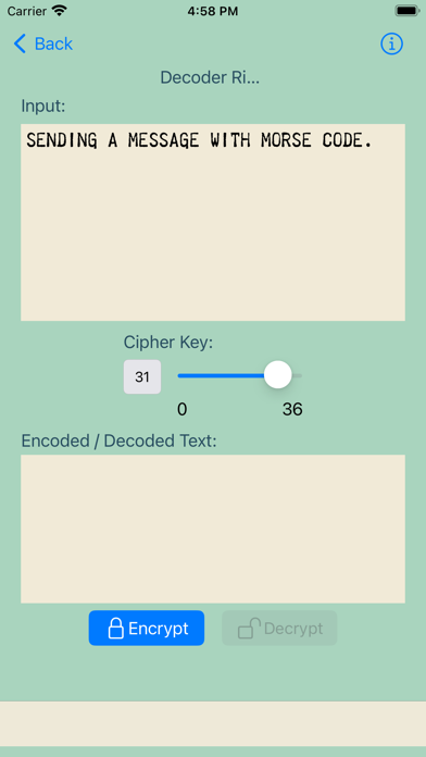 MorseCode-Decoder screenshot 2