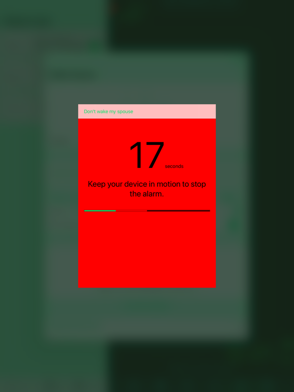 Motion Alarm Clock screenshot 1