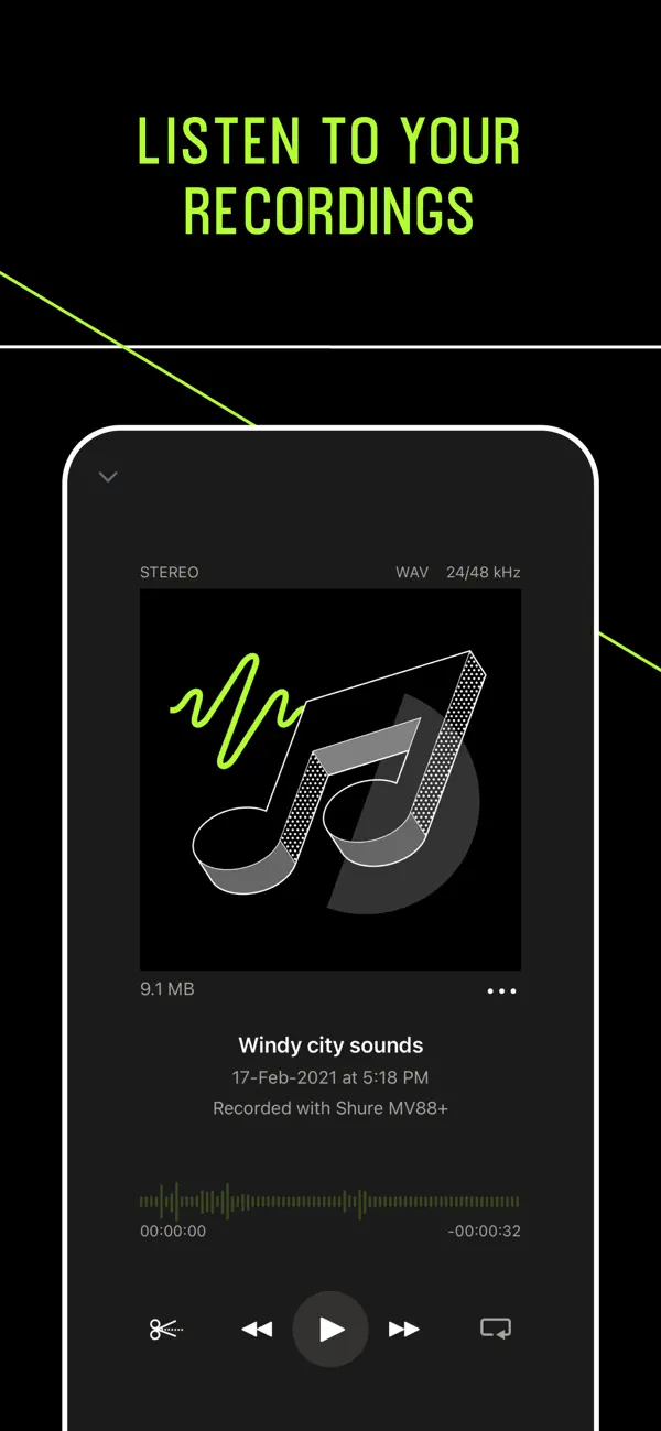 MOTIV Audio screenshot 1
