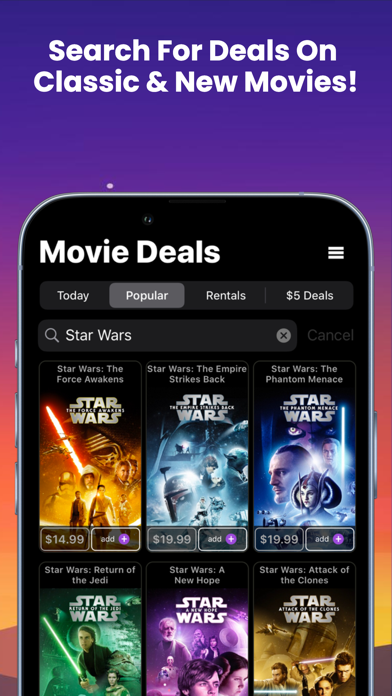 Movie Deals+ Discount App screenshot 1