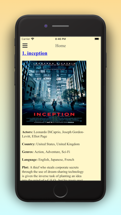 Movie-recommender screenshot 2