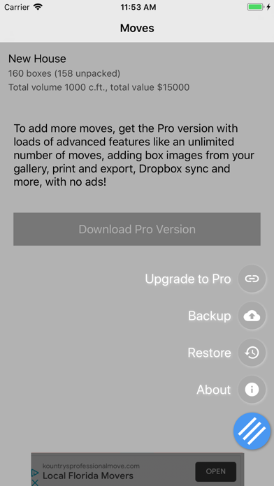 Moving Organizer Lite screenshot 5