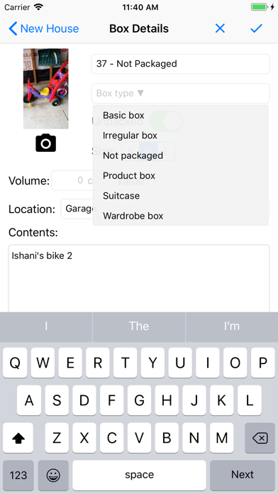Moving Organizer Lite screenshot 2