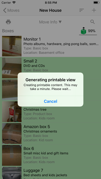 Moving Organizer Pro screenshot 4