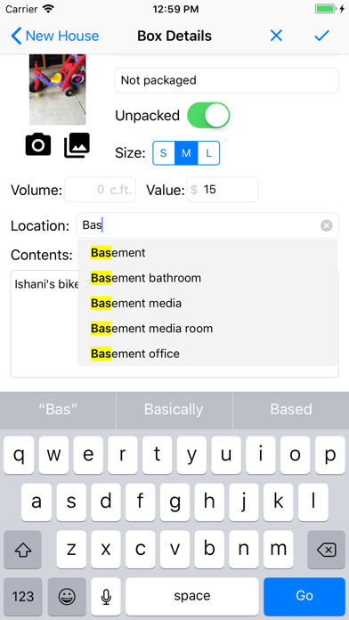 Moving Organizer Pro screenshot 1