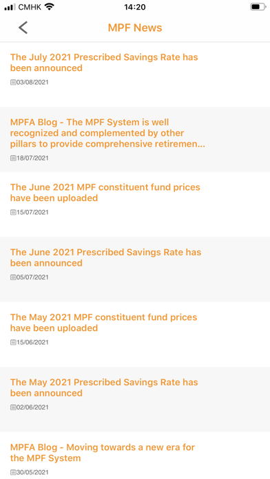 積金局個人帳戶電子查詢 (MPFA ePA) screenshot 3