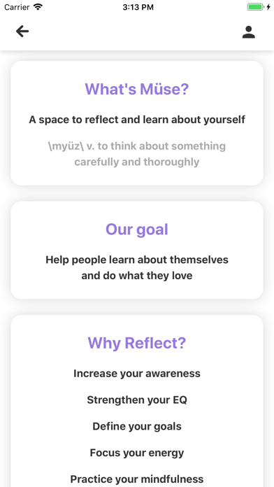 Müse: Daily Reflection Journal screenshot 1