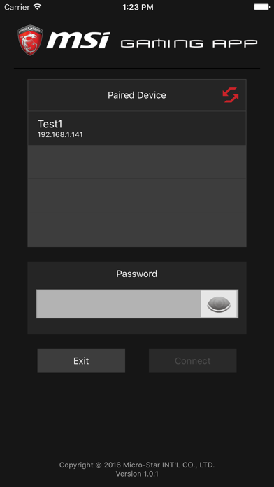 MSI GAMING APP screenshot 2