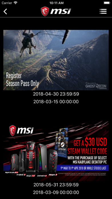 MSI Graphics Card screenshot 1