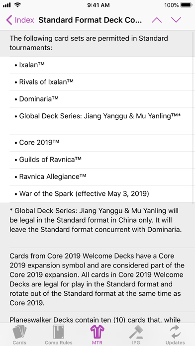 MTG Guide screenshot 2