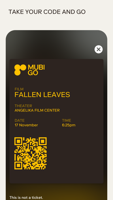 MUBI GO: Curated Cinema screenshot 1