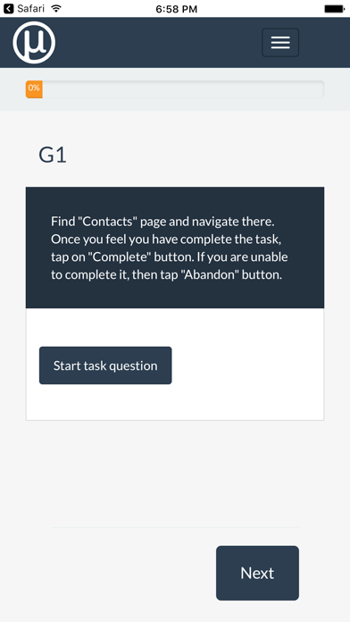 MUIQ Survey App screenshot 3
