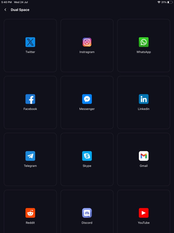 Multiple Accounts: Dual Spaces screenshot 2
