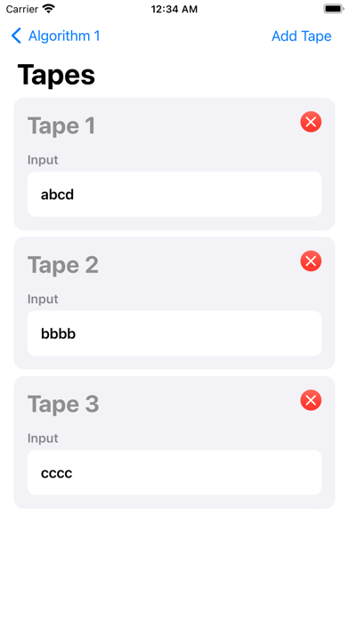 Multitape Turing Machine screenshot 2
