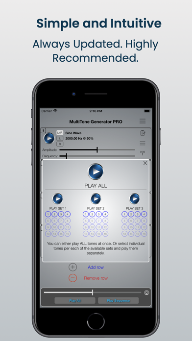 MultiTone Generator PRO screenshot 1