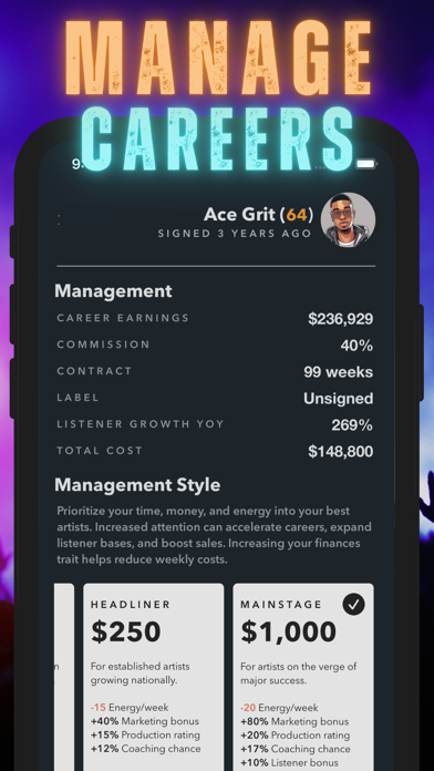 Music Band Manager Simulator screenshot 1
