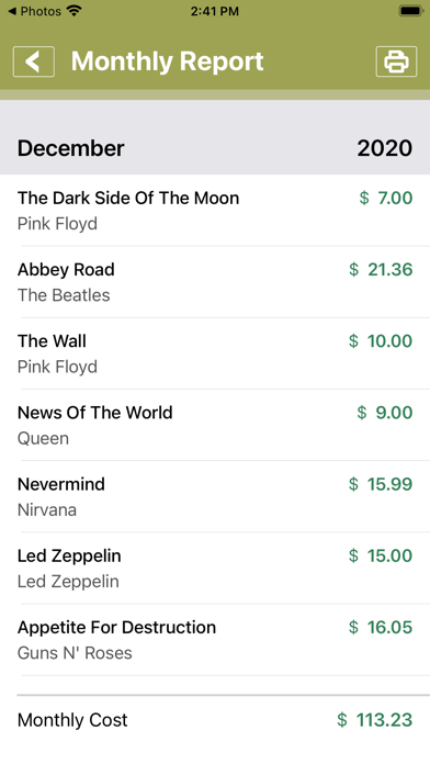 Music Collector screenshot 1