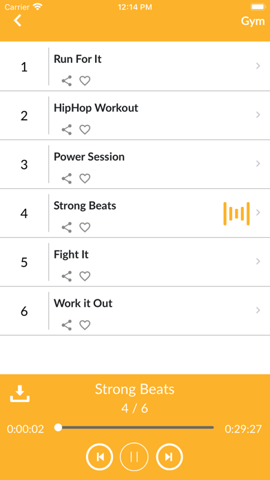 Music for Workout Sport & Gym screenshot 1