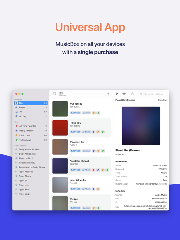 MusicBox: Catalog and Organize screenshot 1