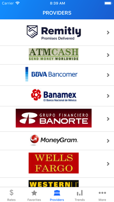 MXN Peso Exchange Rates screenshot 1