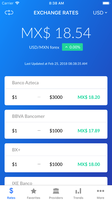 MXN Peso Exchange Rates screenshot 4