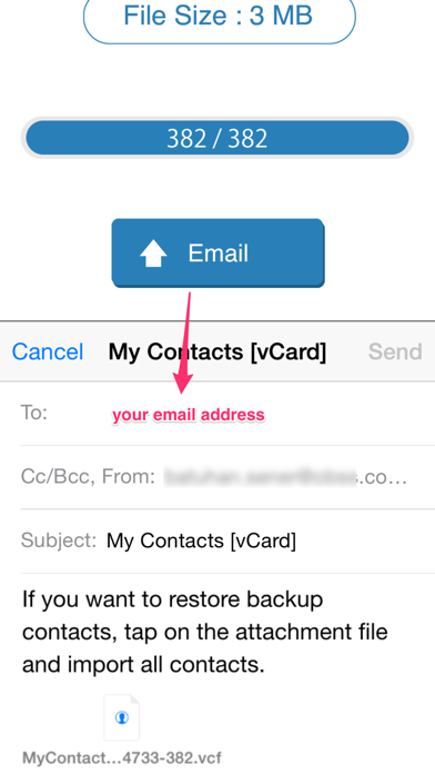 My Contacts Backup screenshot 3