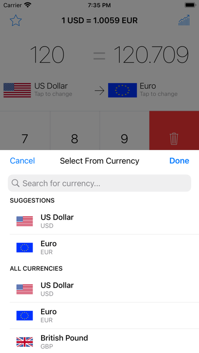 My Currency Converter Pro screenshot 1