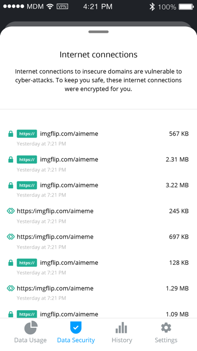 My Data Manager VPN Security screenshot 1