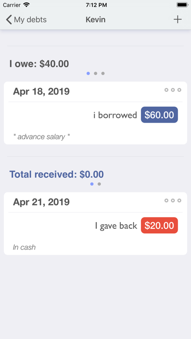 My debts manager screenshot 1