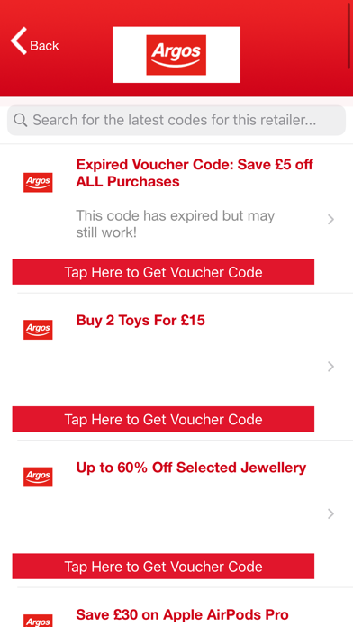 My Favourite Voucher Codes screenshot 2